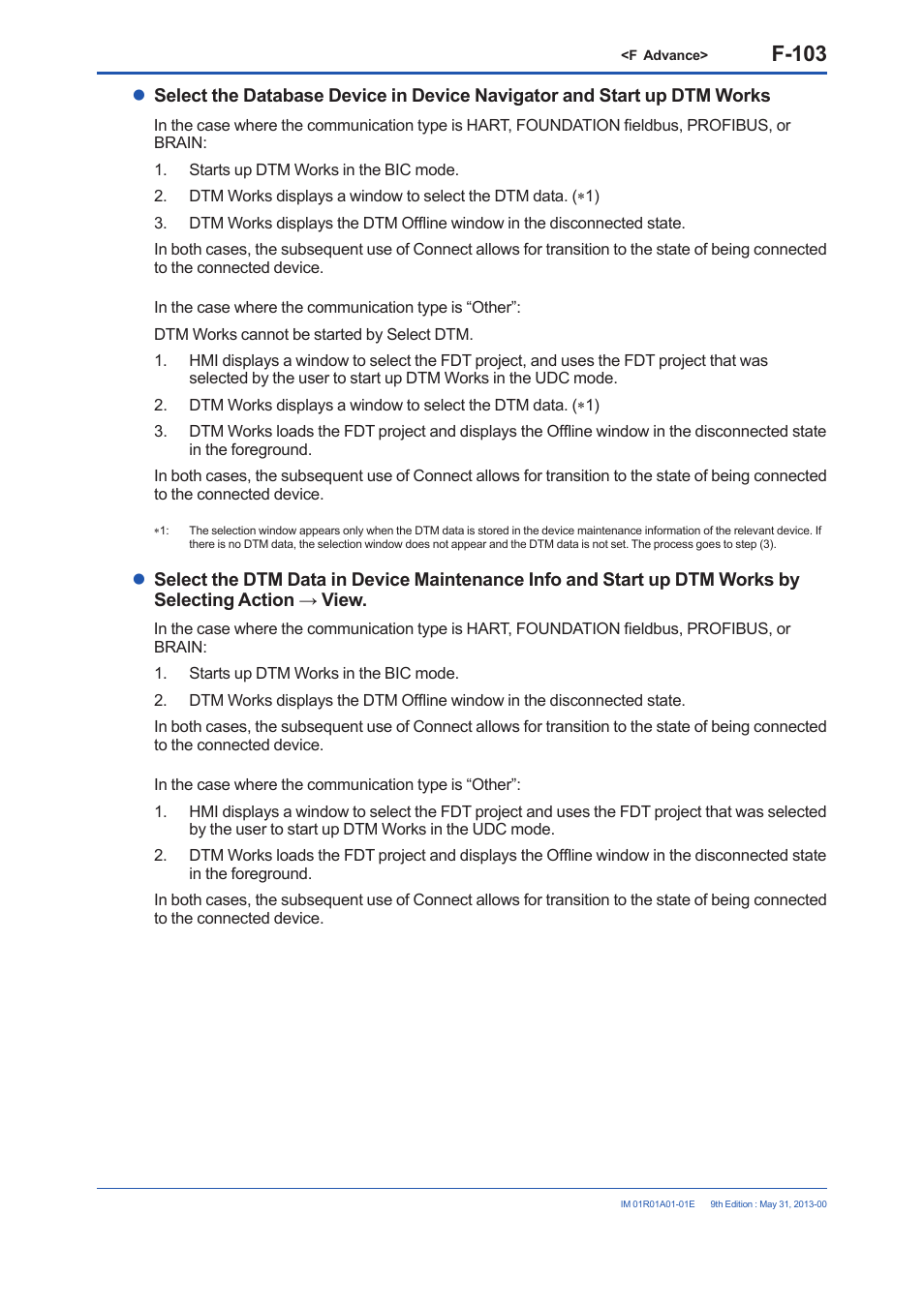 F-103 | Yokogawa FieldMate User Manual | Page 222 / 384