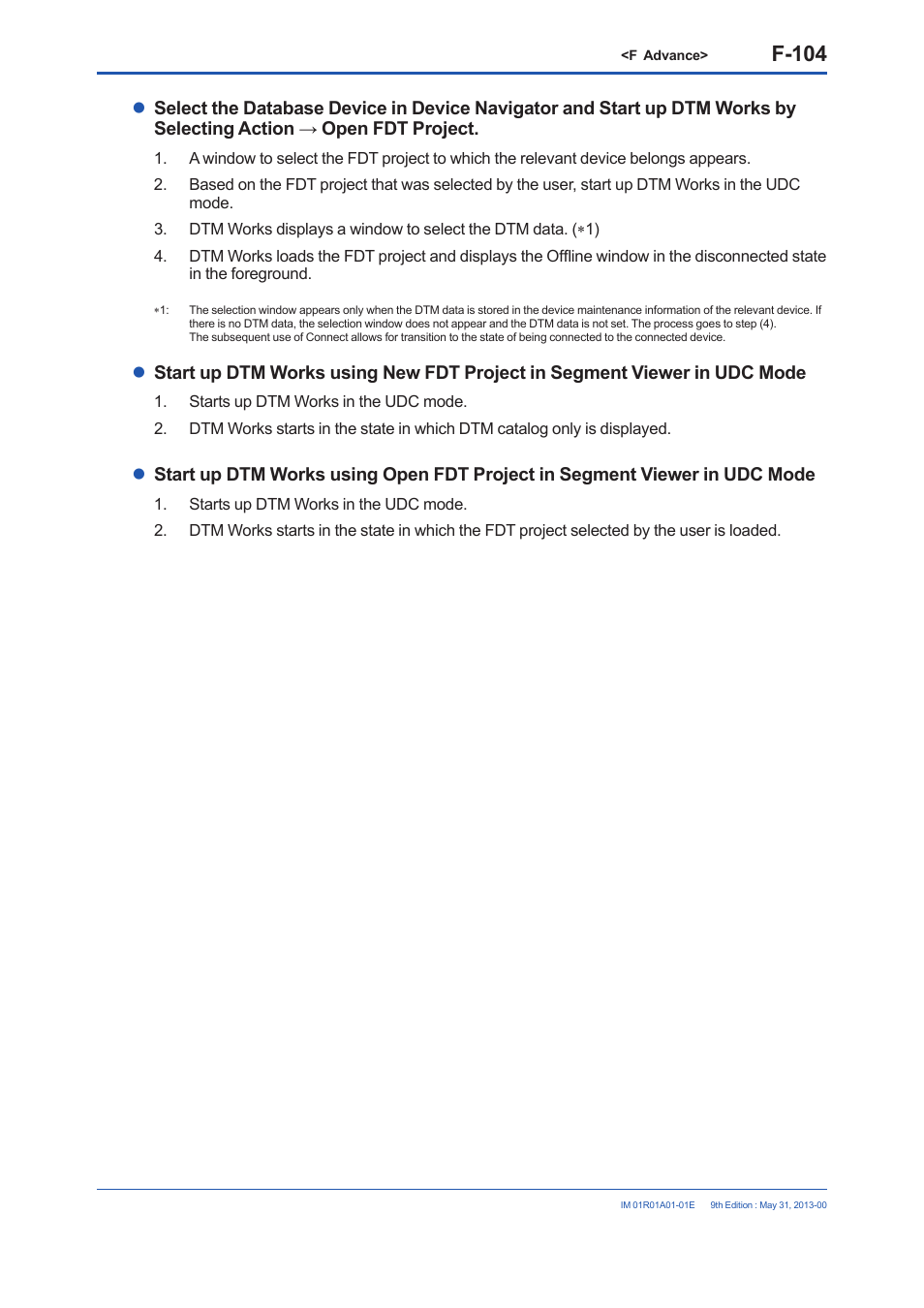 F-104 | Yokogawa FieldMate User Manual | Page 223 / 384