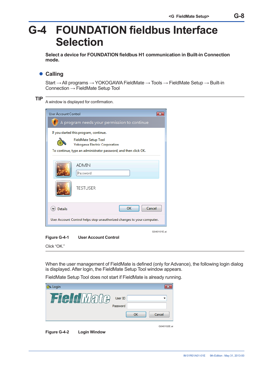 G-4 foundation fieldbus interface selection | Yokogawa FieldMate User Manual | Page 233 / 384