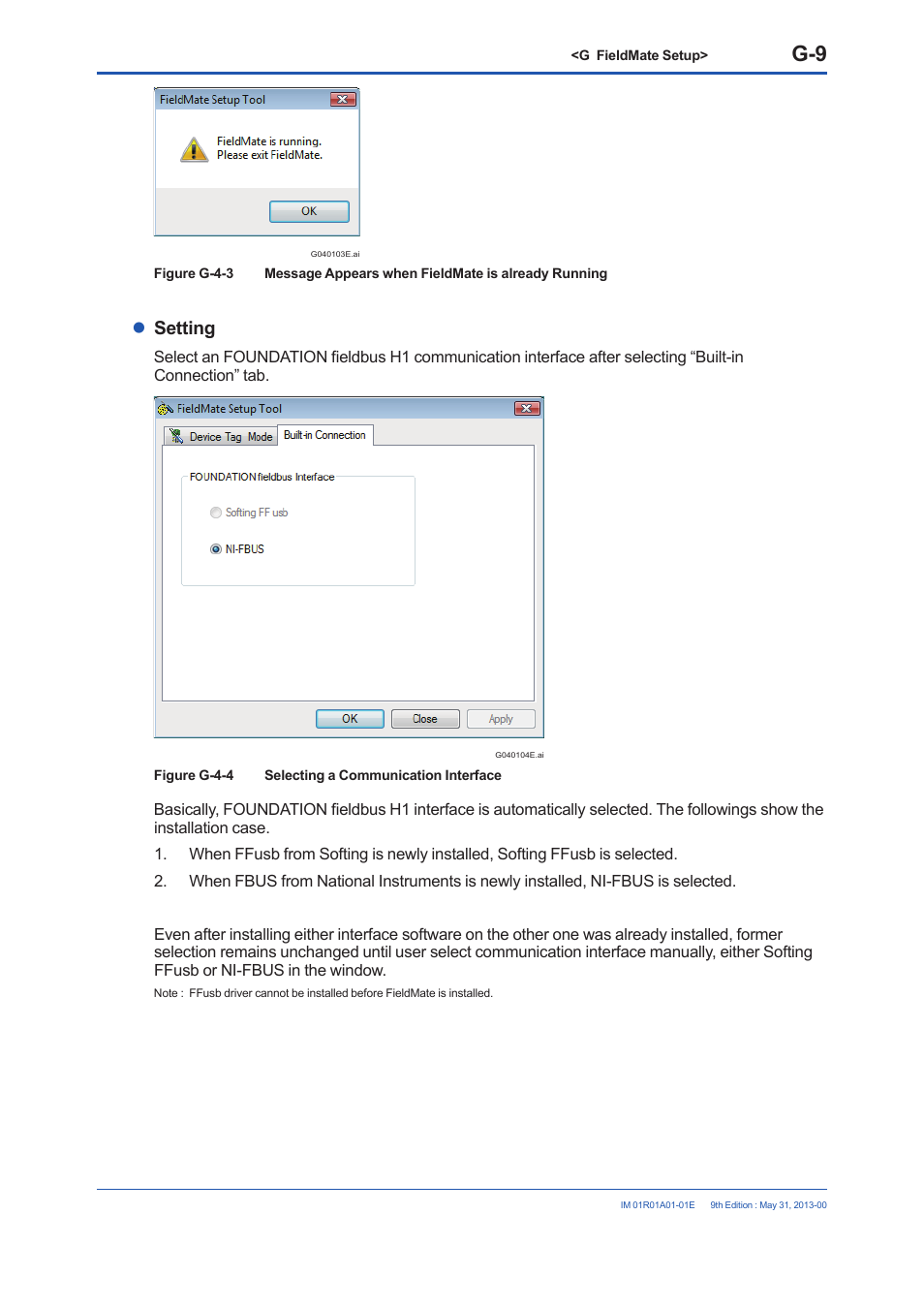 Setting | Yokogawa FieldMate User Manual | Page 234 / 384