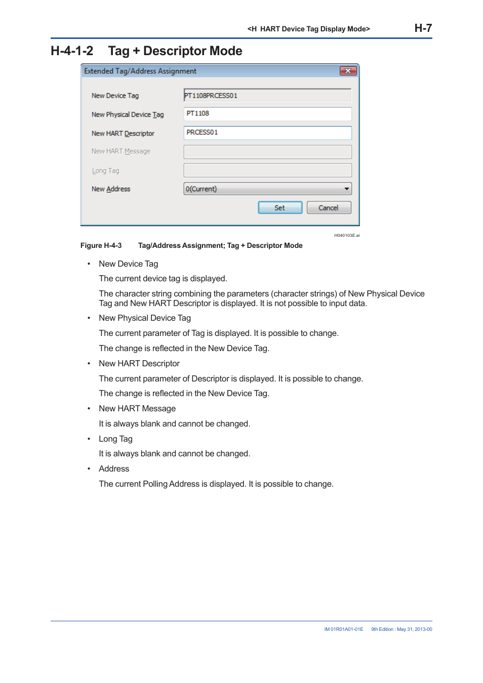 H-4-1-2 tag + descriptor mode | Yokogawa FieldMate User Manual | Page 241 / 384
