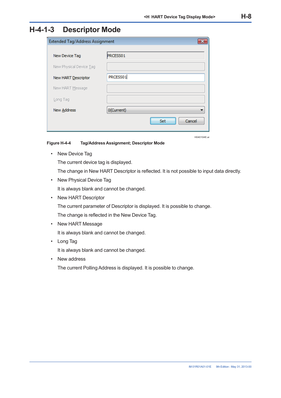 H-4-1-3 descriptor mode | Yokogawa FieldMate User Manual | Page 242 / 384