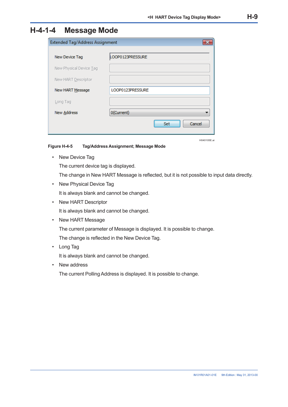 H-4-1-4 message mode | Yokogawa FieldMate User Manual | Page 243 / 384