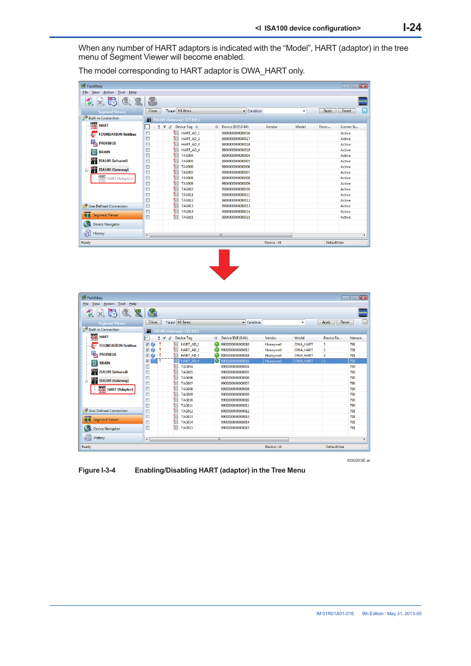 I-24 | Yokogawa FieldMate User Manual | Page 278 / 384