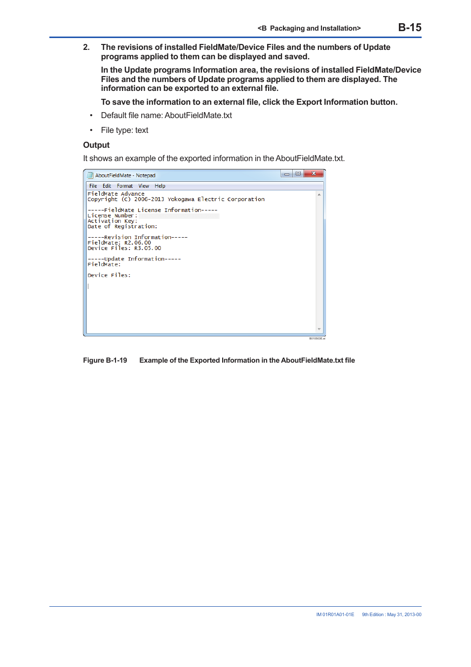 B-15 | Yokogawa FieldMate User Manual | Page 29 / 384