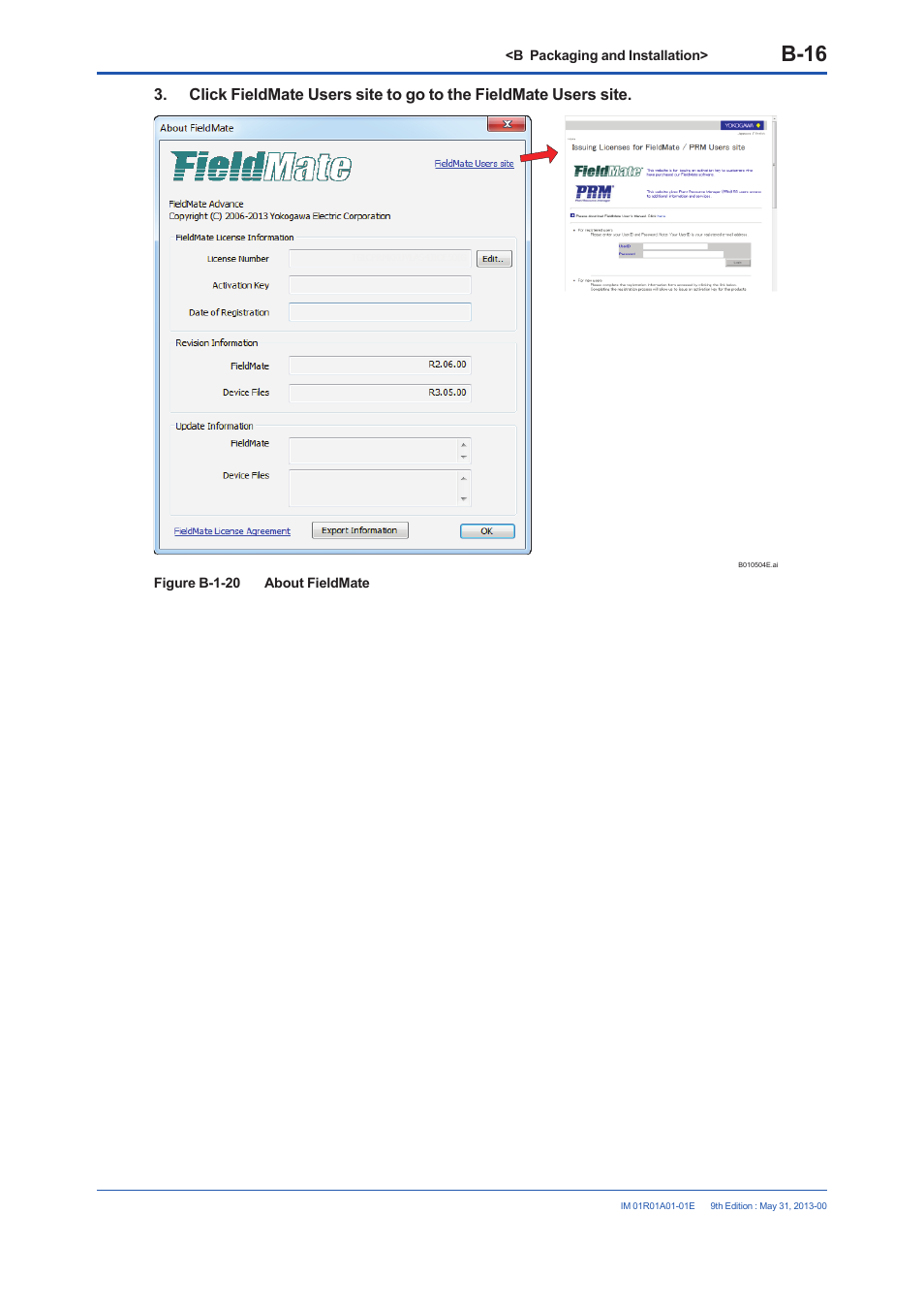 B-16 | Yokogawa FieldMate User Manual | Page 30 / 384