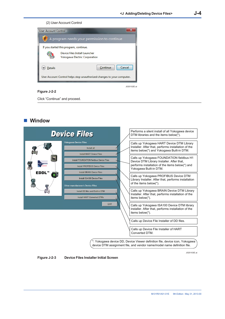 Window | Yokogawa FieldMate User Manual | Page 309 / 384