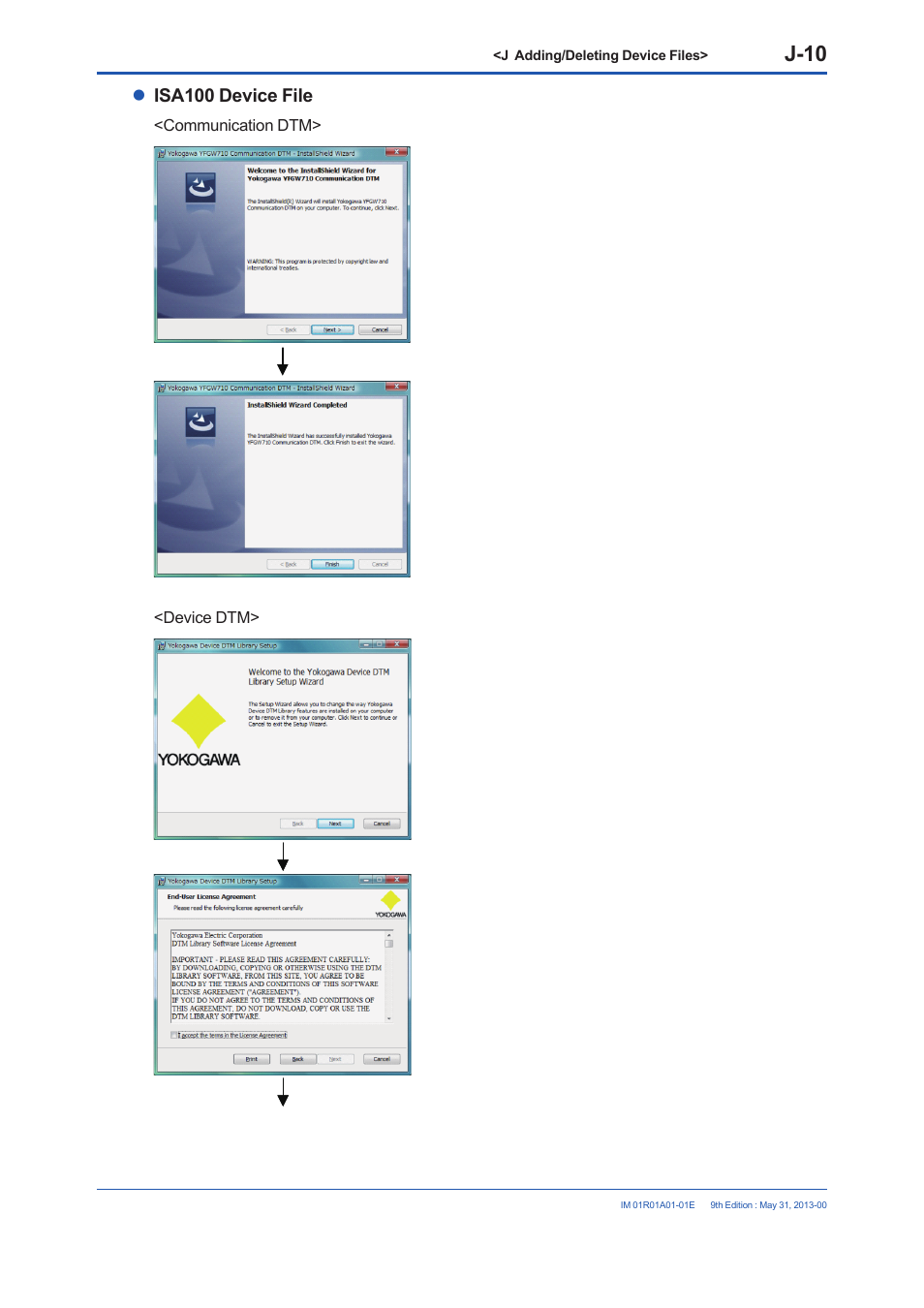 J-10, Isa100 device file | Yokogawa FieldMate User Manual | Page 315 / 384