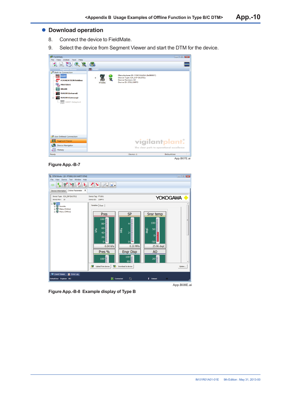 Download operation | Yokogawa FieldMate User Manual | Page 331 / 384