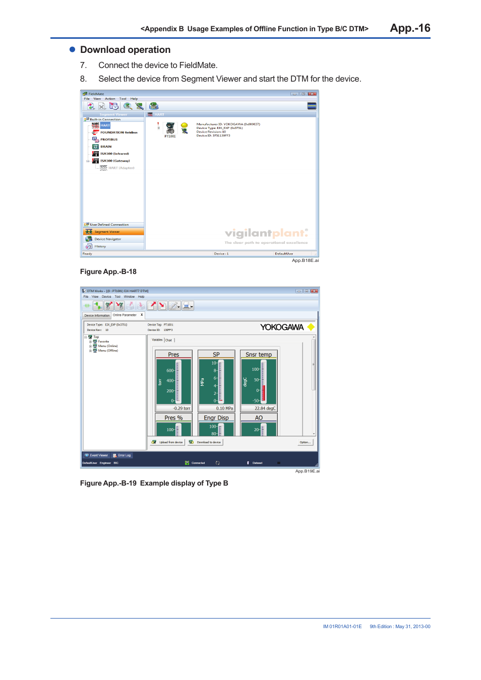 Download operation | Yokogawa FieldMate User Manual | Page 337 / 384