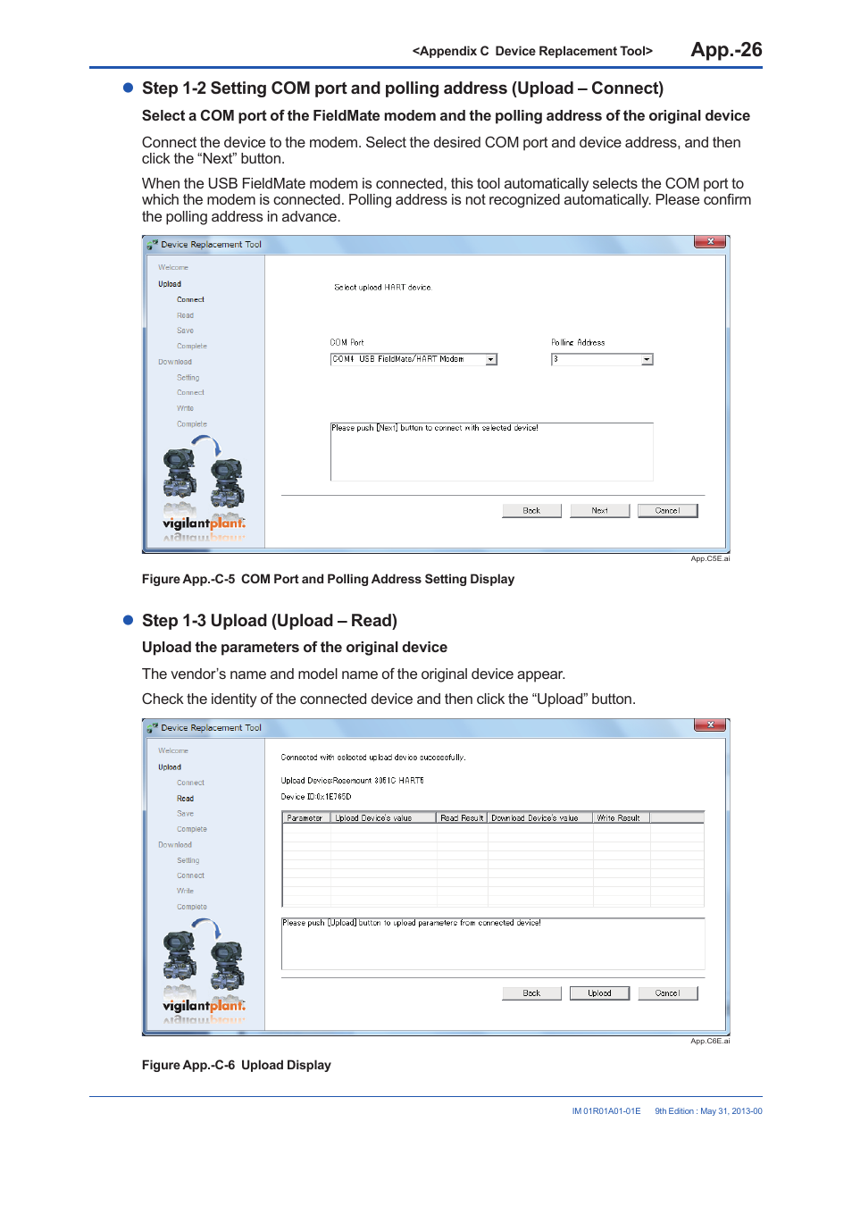 Step 1-3 upload (upload – read) | Yokogawa FieldMate User Manual | Page 347 / 384