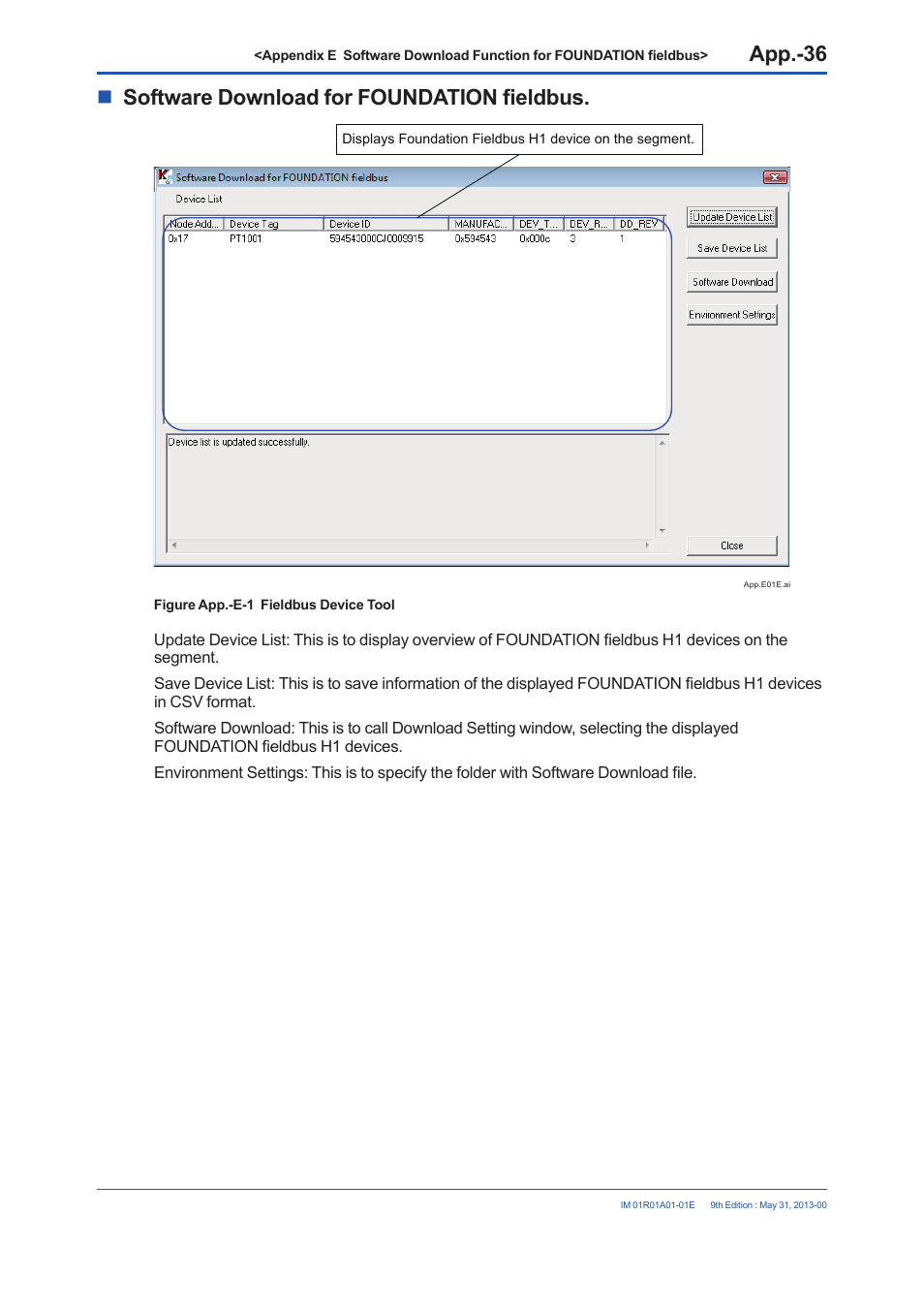 Software download for foundation fieldbus | Yokogawa FieldMate User Manual | Page 357 / 384