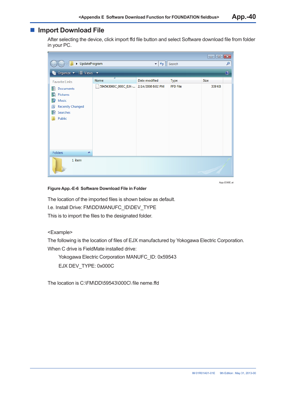 Import download file | Yokogawa FieldMate User Manual | Page 361 / 384