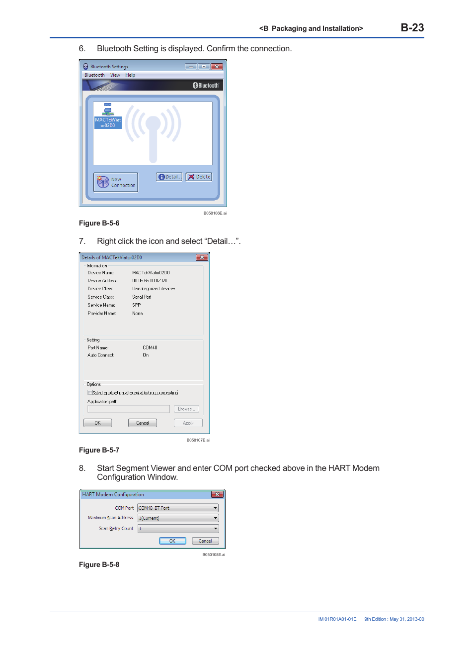 B-23 | Yokogawa FieldMate User Manual | Page 37 / 384