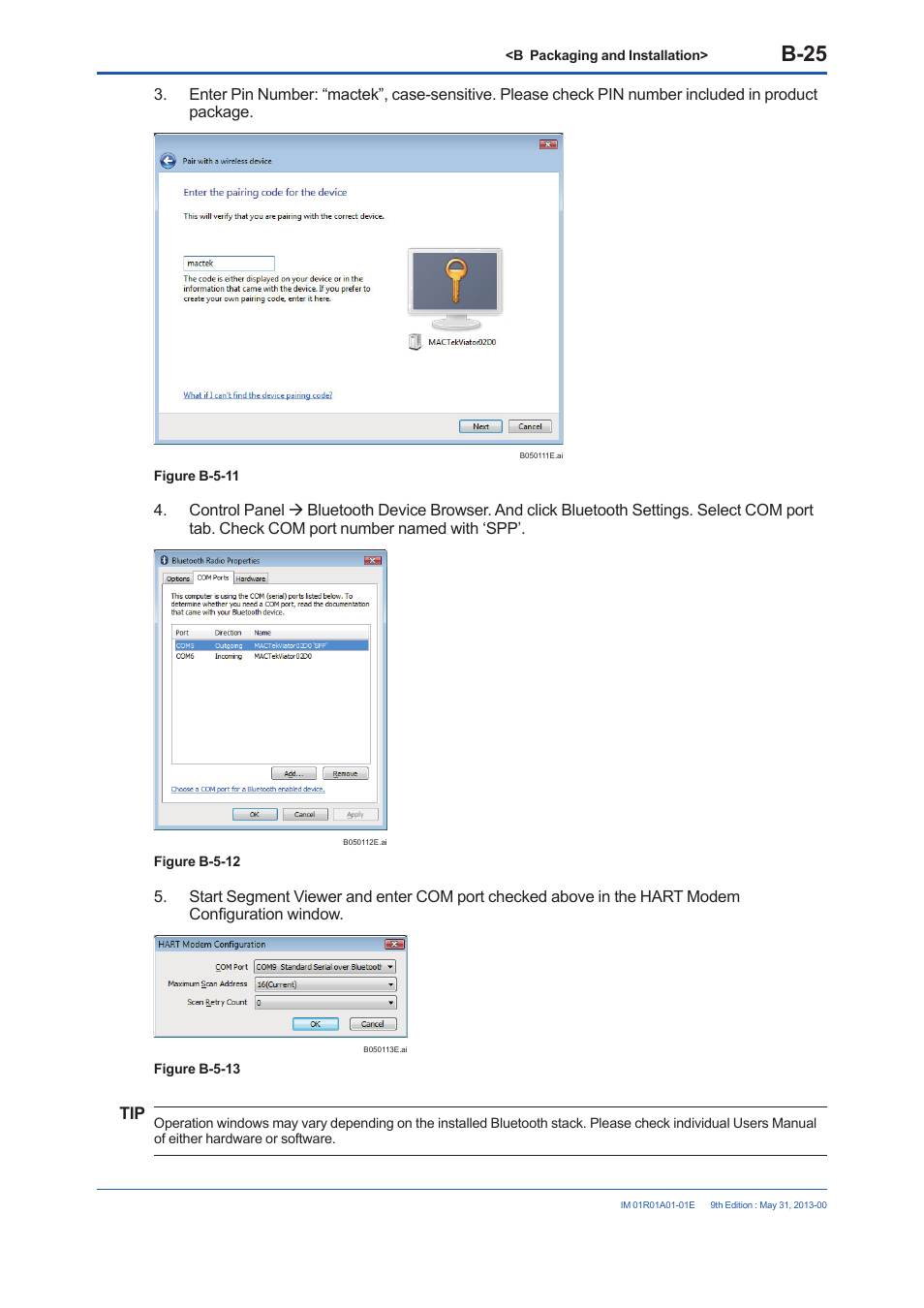 B-25 | Yokogawa FieldMate User Manual | Page 39 / 384