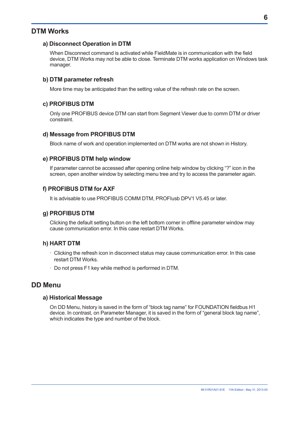 Dtm works, Dd menu | Yokogawa FieldMate User Manual | Page 7 / 15