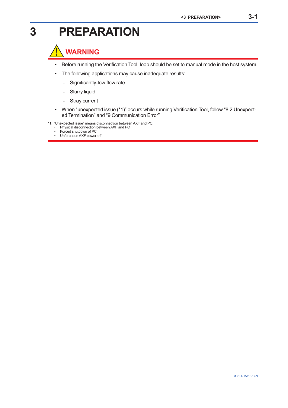 3 preparation, Preparation -1, 3preparation | Warning | Yokogawa FieldMate User Manual | Page 13 / 84