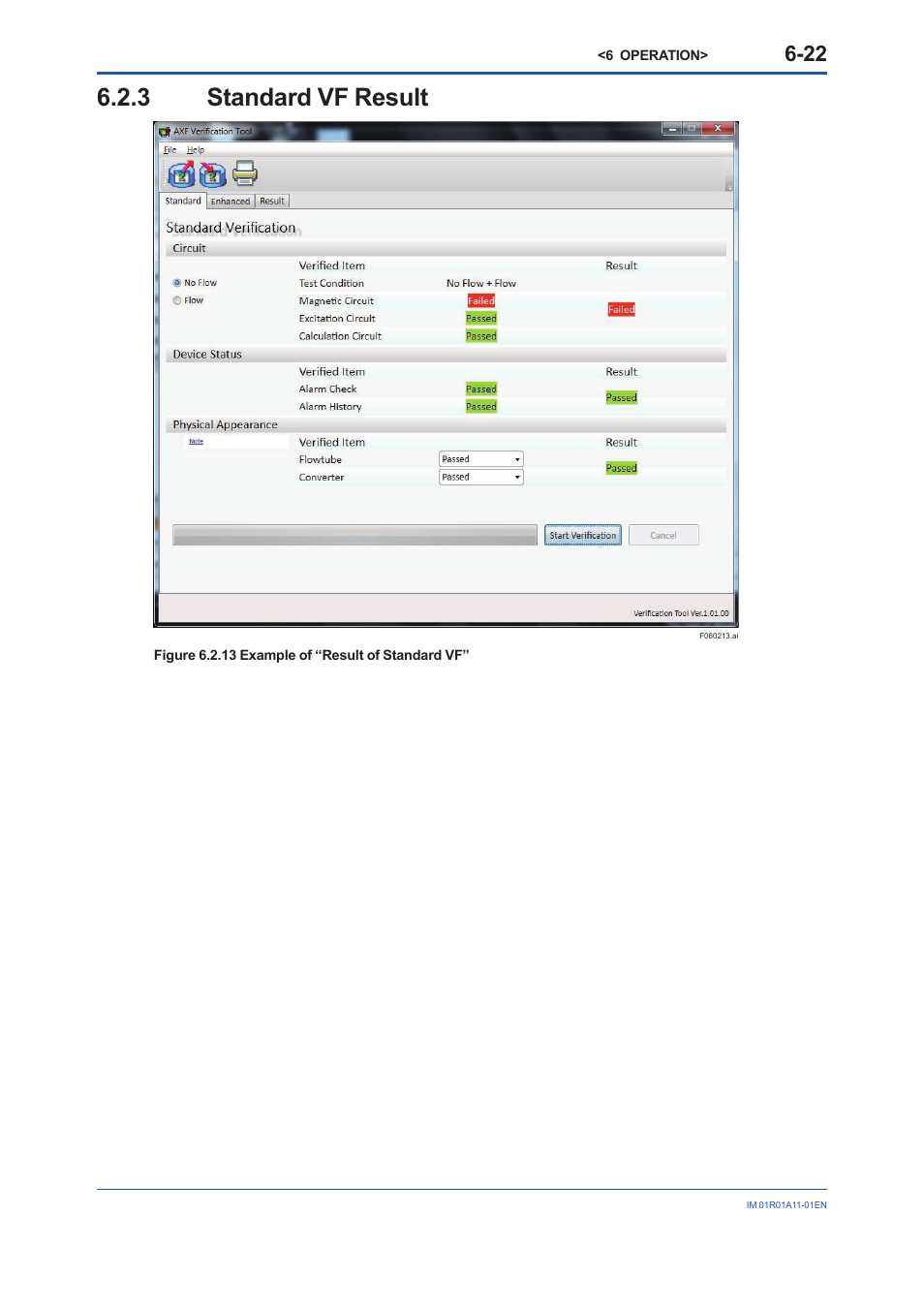 3 standard vf result, Standard vf result -22 | Yokogawa FieldMate User Manual | Page 54 / 84