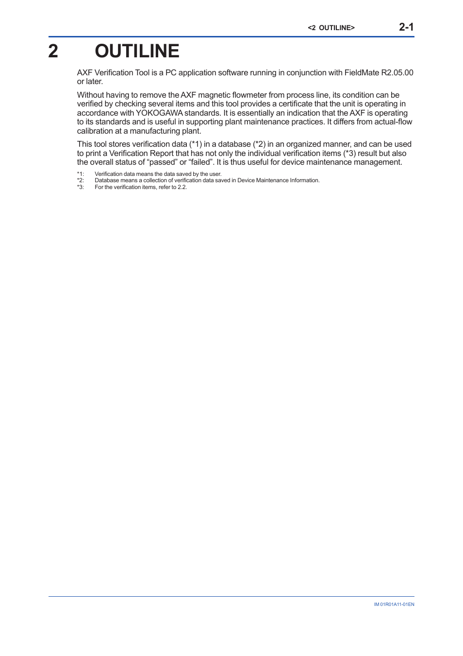 2 outiline, Outiline -1, 2outiline | Yokogawa FieldMate User Manual | Page 9 / 84