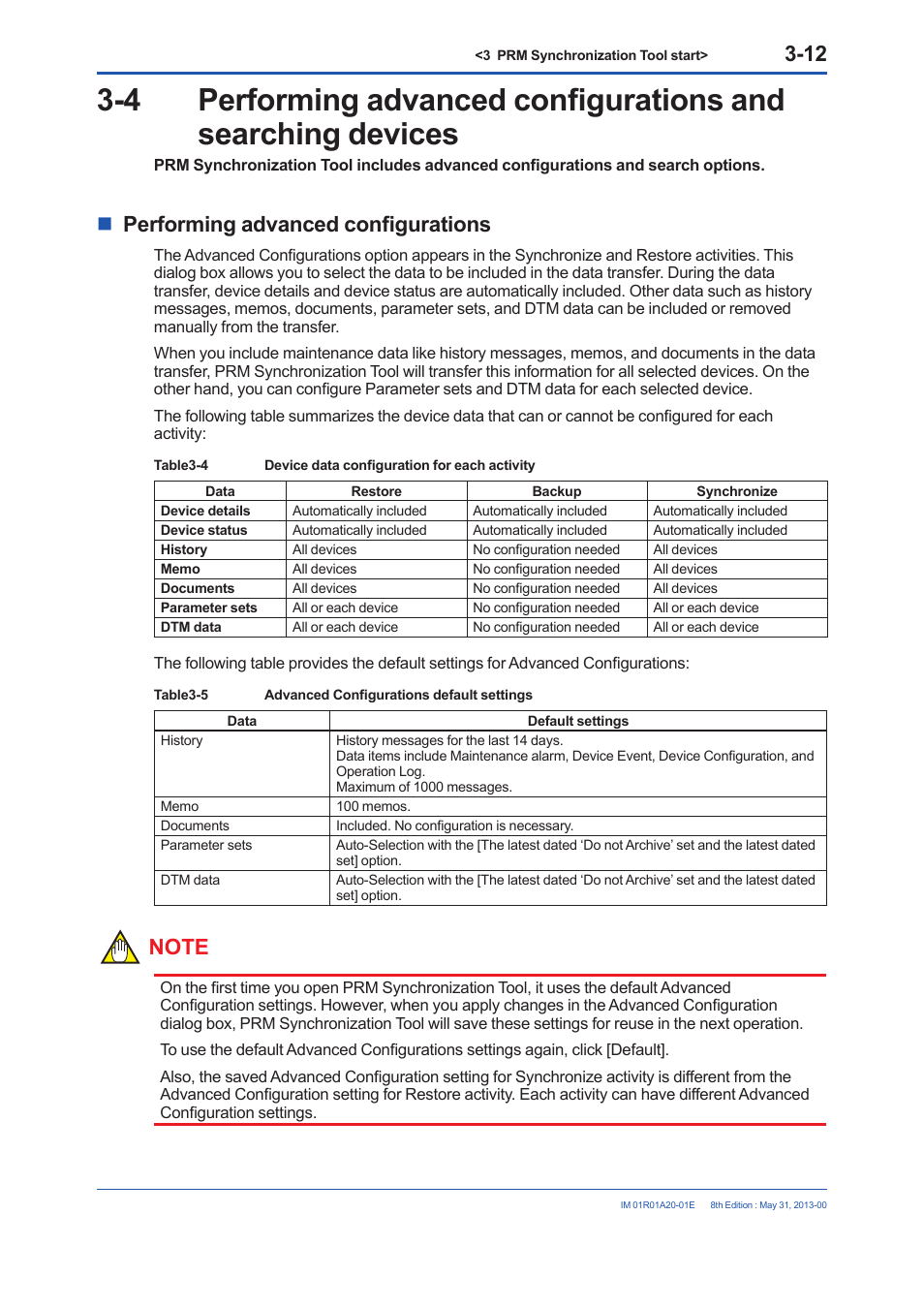 Performing advanced configurations, Performing advanced configurations -12 | Yokogawa FieldMate User Manual | Page 21 / 31