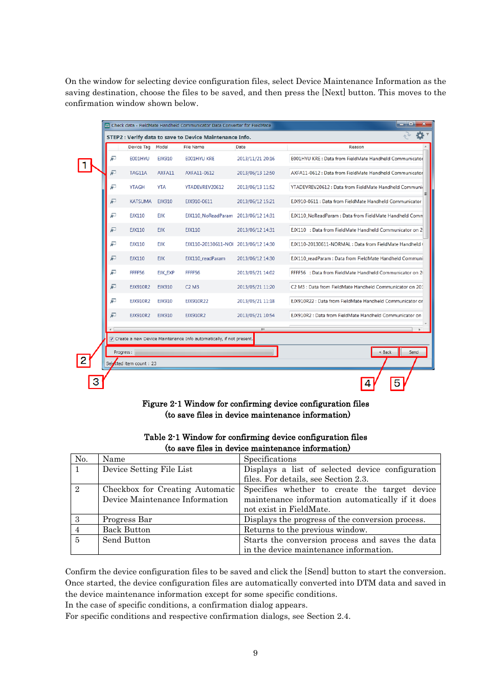 Converting device configuration files | Yokogawa HART Communicator YHC5150X User Manual | Page 9 / 19