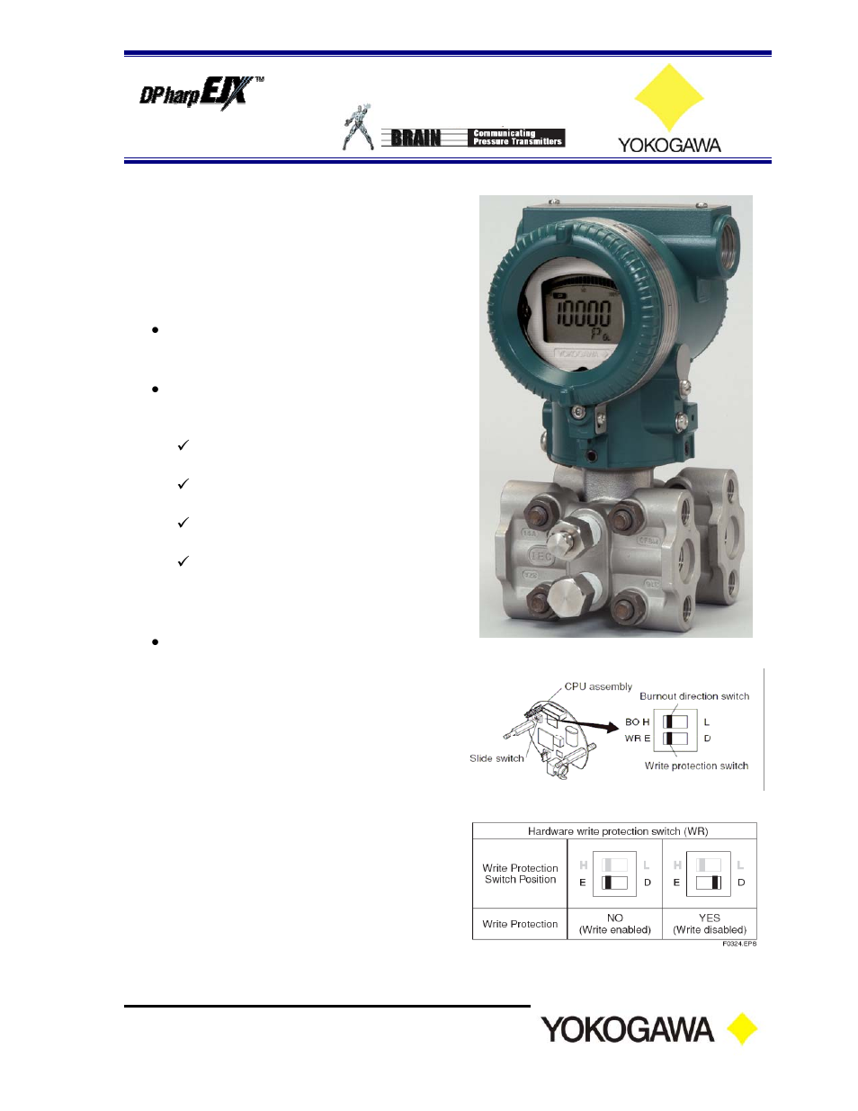 Yokogawa BT200 User Manual | 3 pages