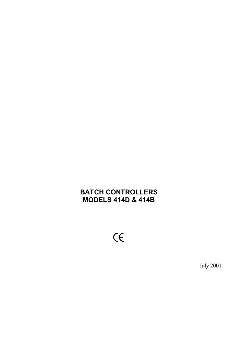 Yokogawa 414 Batch Controller User Manual | 59 pages