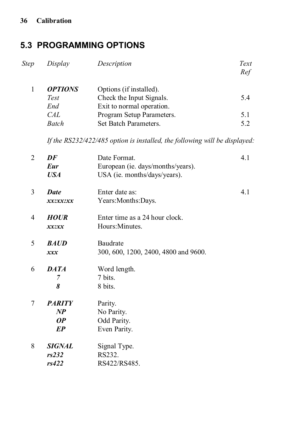 3 programming options | Yokogawa 414 Batch Controller User Manual | Page 38 / 59