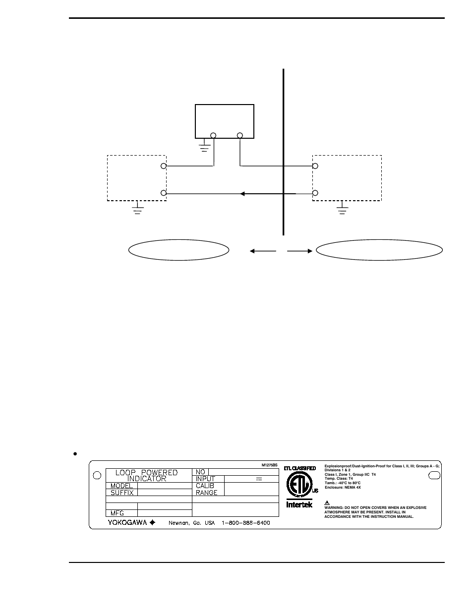 2) nameplate, Page 18 of 49, Non-incendive | Yokogawa MLX User Manual | Page 18 / 49