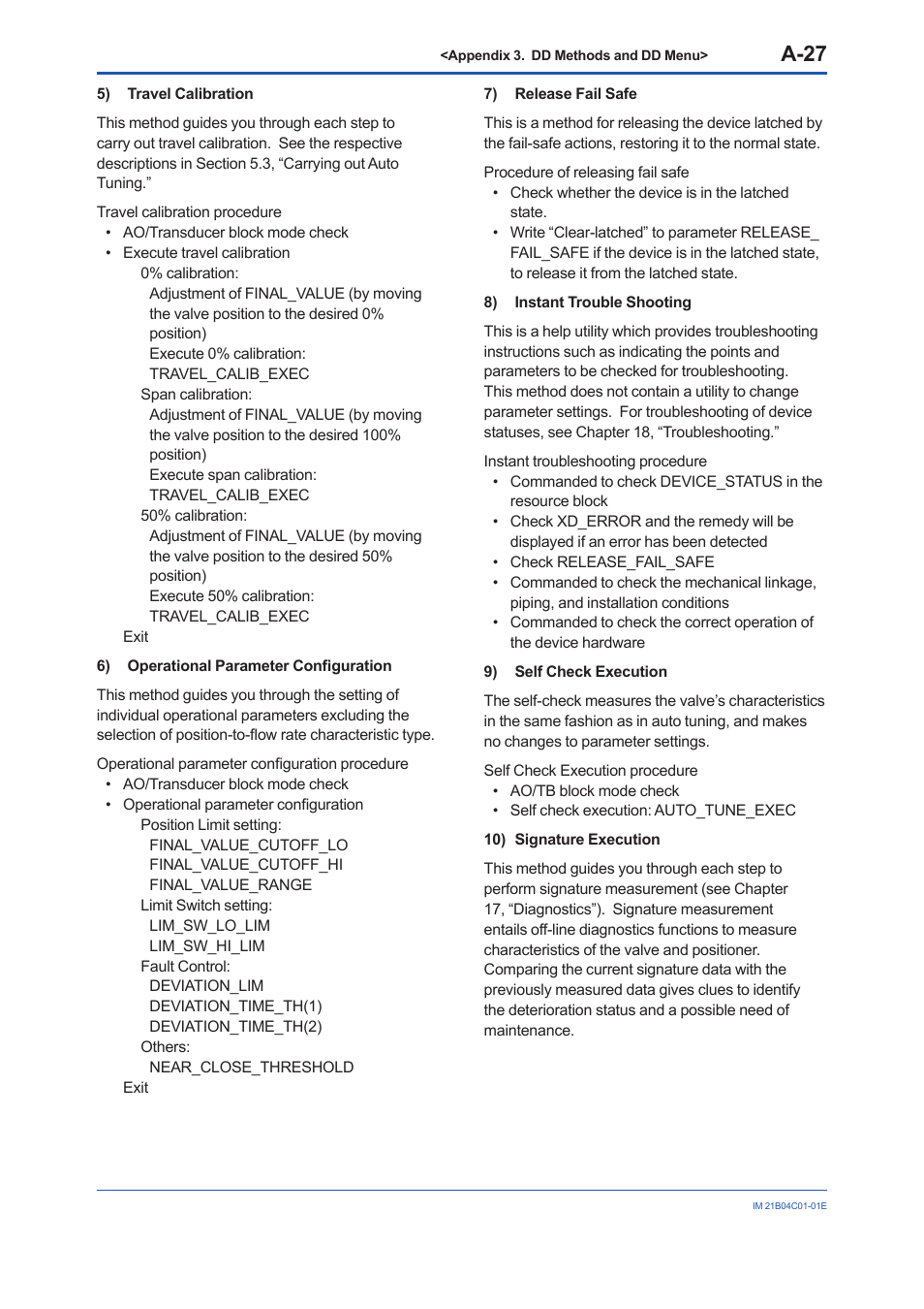 A-27 | Yokogawa YVP110 User Manual | Page 138 / 161