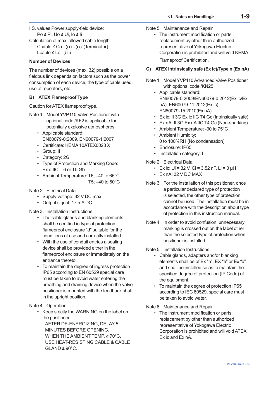 Yokogawa YVP110 User Manual | Page 20 / 161