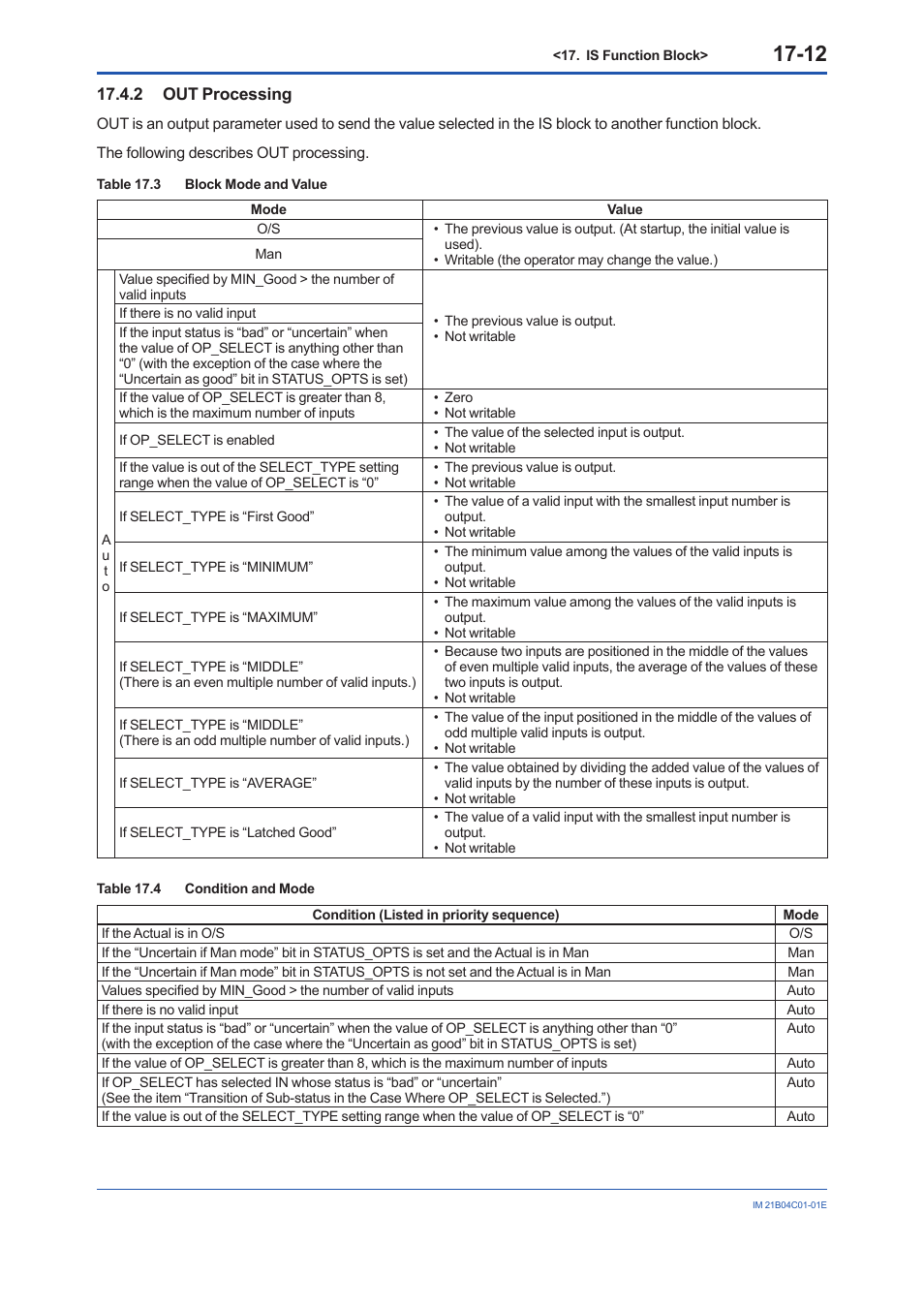 2 out processing, Out processing -12 | Yokogawa YVP110 User Manual | Page 98 / 161