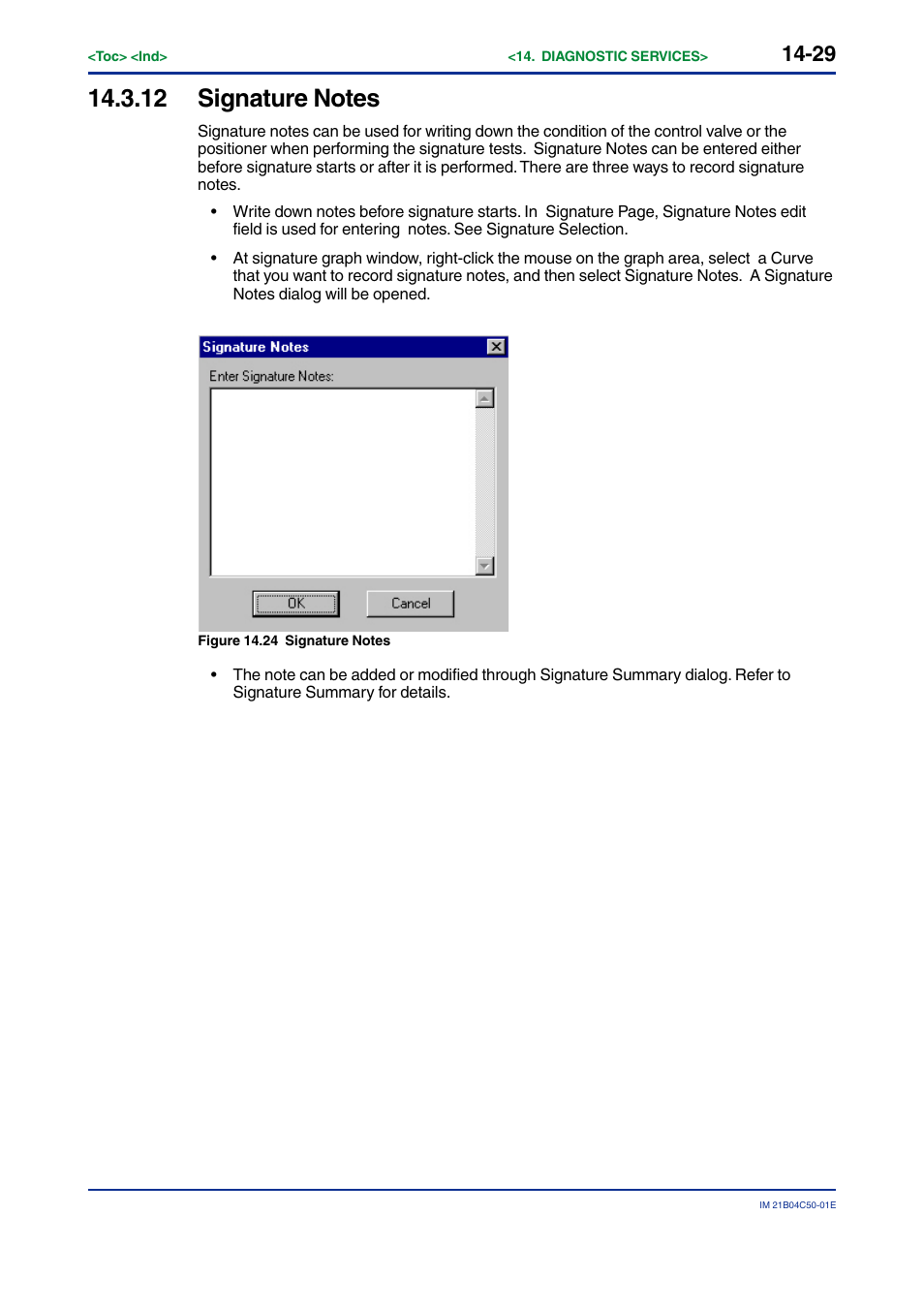 12 signature notes, Signature notes -29 | Yokogawa YVP20S User Manual | Page 155 / 177