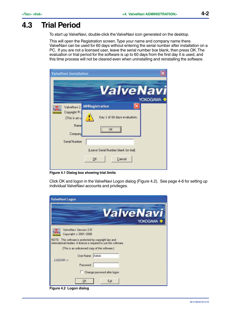 3 trial period, Trial period -2 | Yokogawa YVP20S User Manual | Page 23 / 177