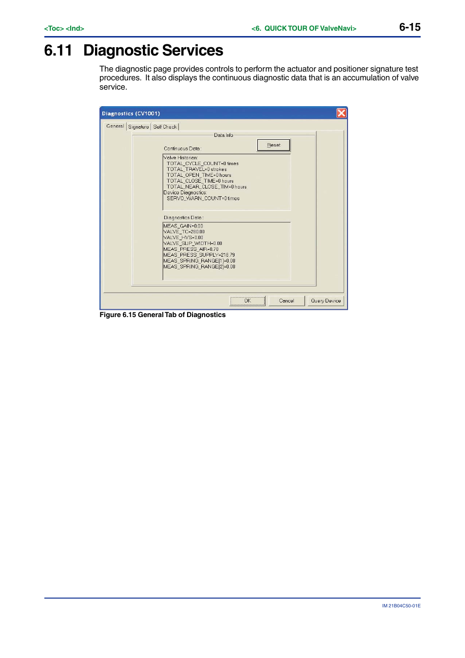 11 diagnostic services, Diagnostic services -15 | Yokogawa YVP20S User Manual | Page 56 / 177