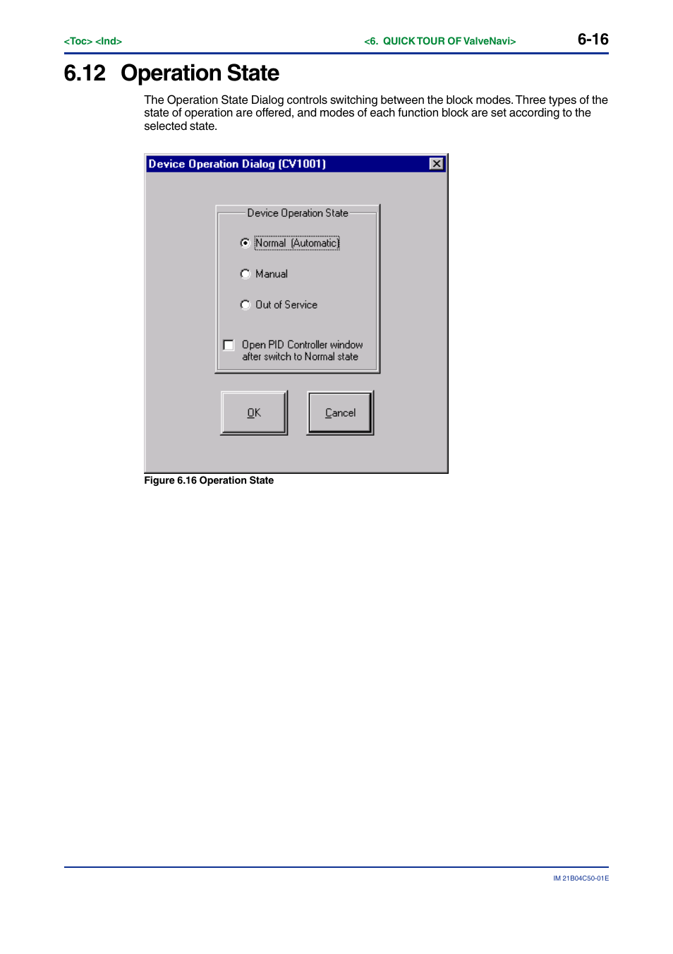 12 operation state, Operation state -16 | Yokogawa YVP20S User Manual | Page 57 / 177