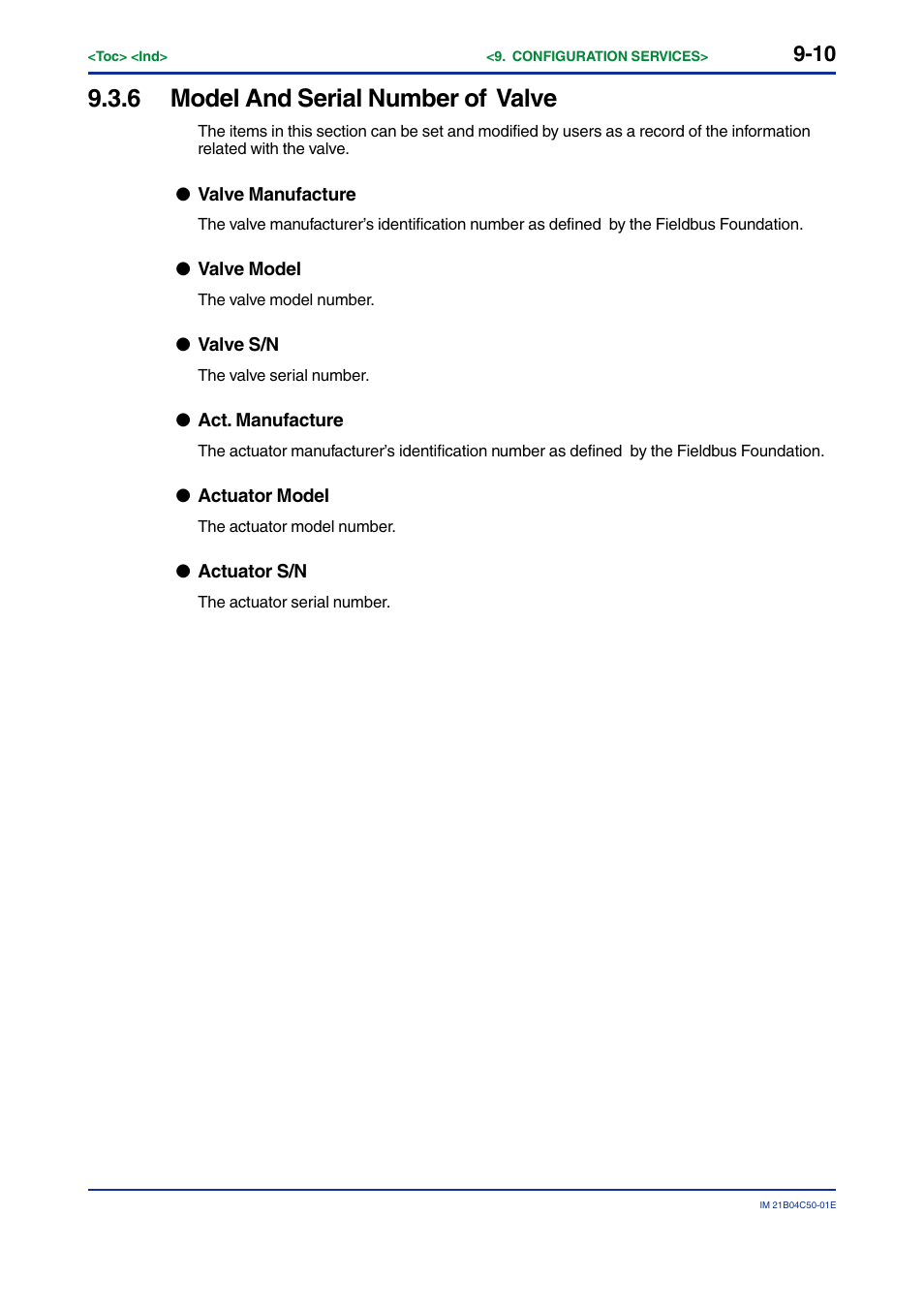 6 model and serial number of valve, Model and serial number of valve -10 | Yokogawa YVP20S User Manual | Page 87 / 177