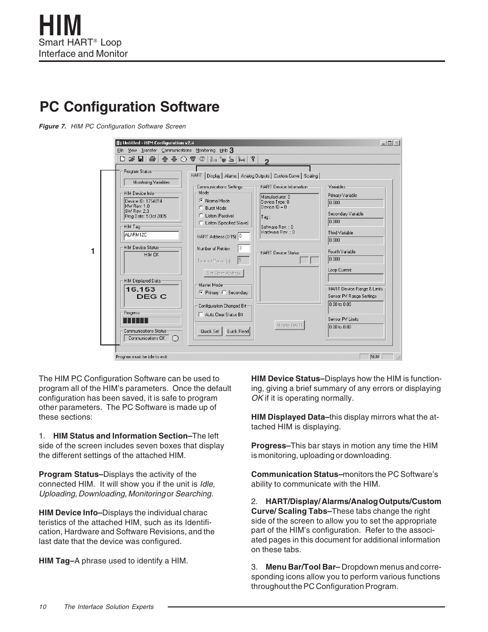 Pc configuration software | Yokogawa HIMHART User Manual | Page 10 / 27