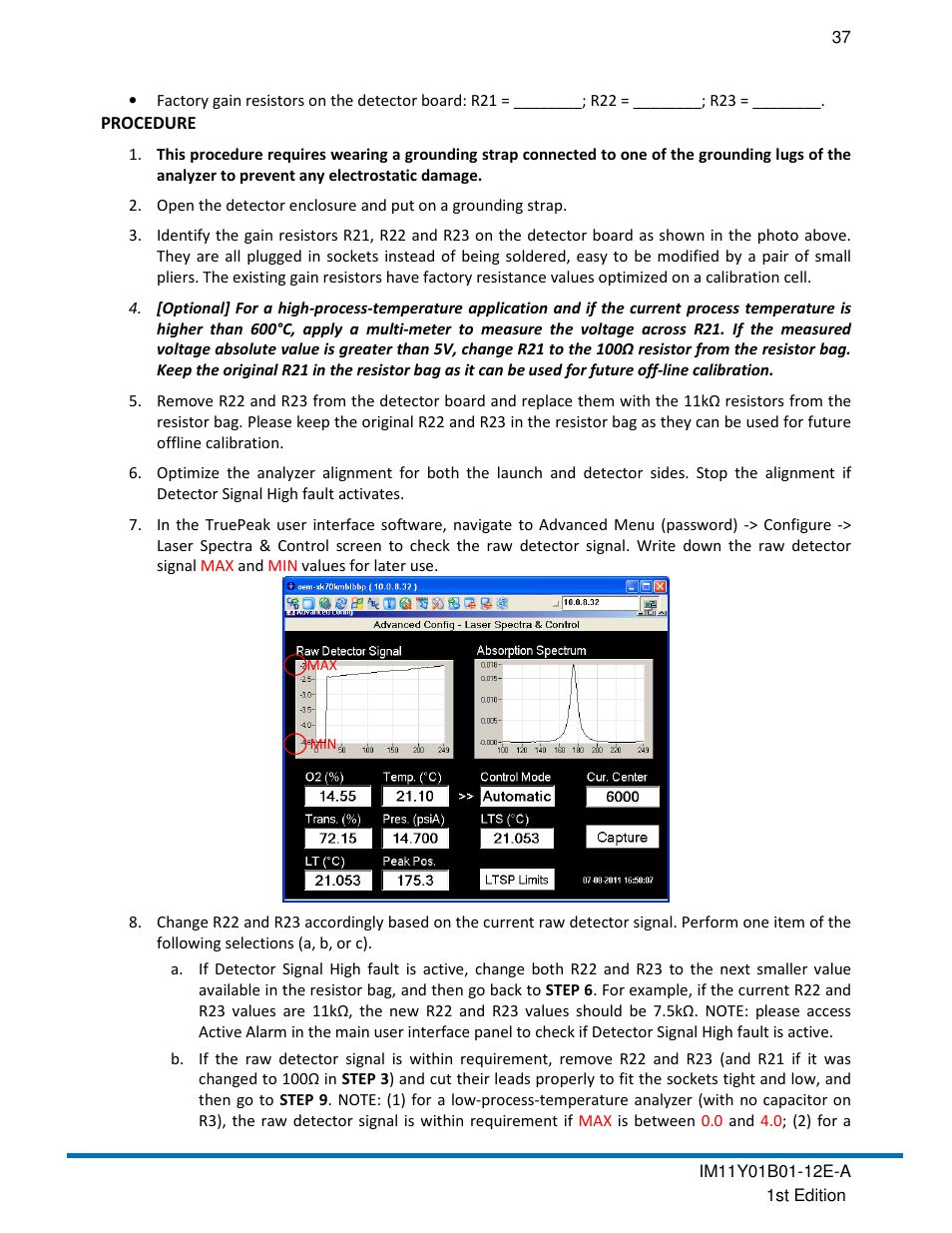 Yokogawa In-Situ Gas Analyzer TDLS200 User Manual | Page 37 / 39