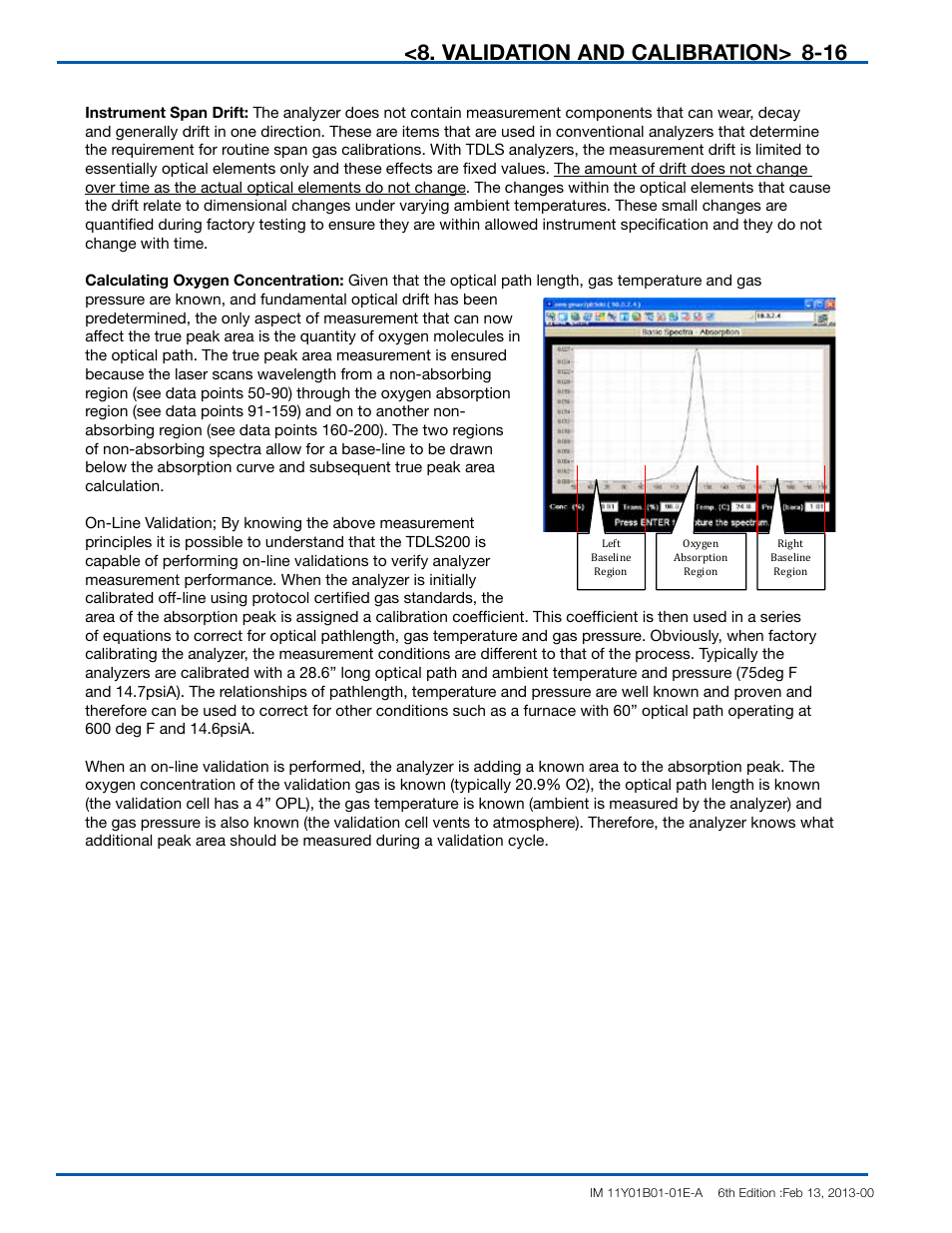 Validation and calibration | Yokogawa In-Situ Gas Analyzer TDLS200 User Manual | Page 116 / 144