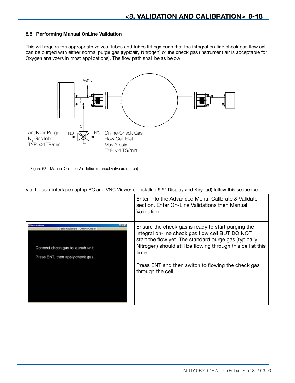 Validation and calibration | Yokogawa In-Situ Gas Analyzer TDLS200 User Manual | Page 118 / 144