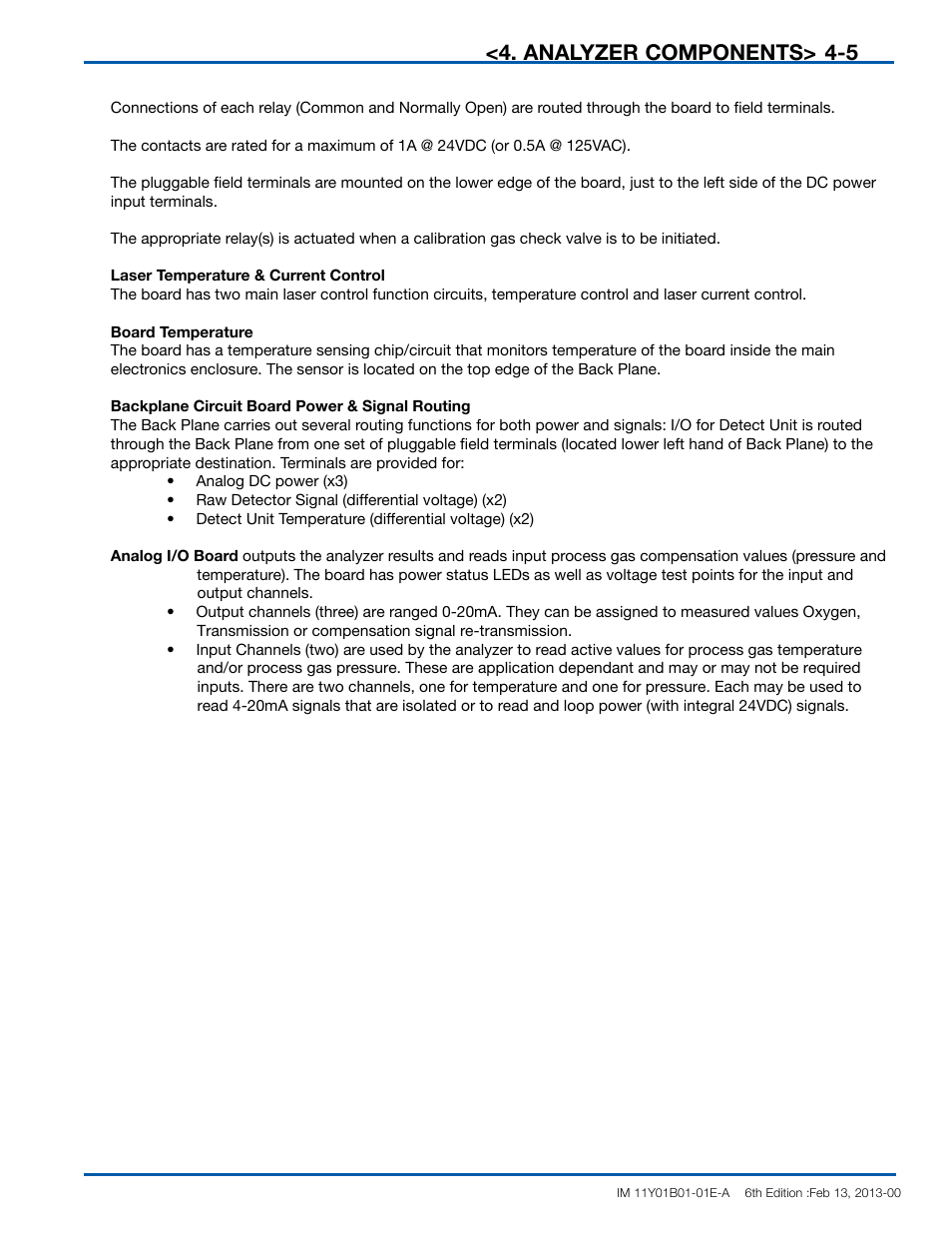 Analyzer components | Yokogawa In-Situ Gas Analyzer TDLS200 User Manual | Page 24 / 144