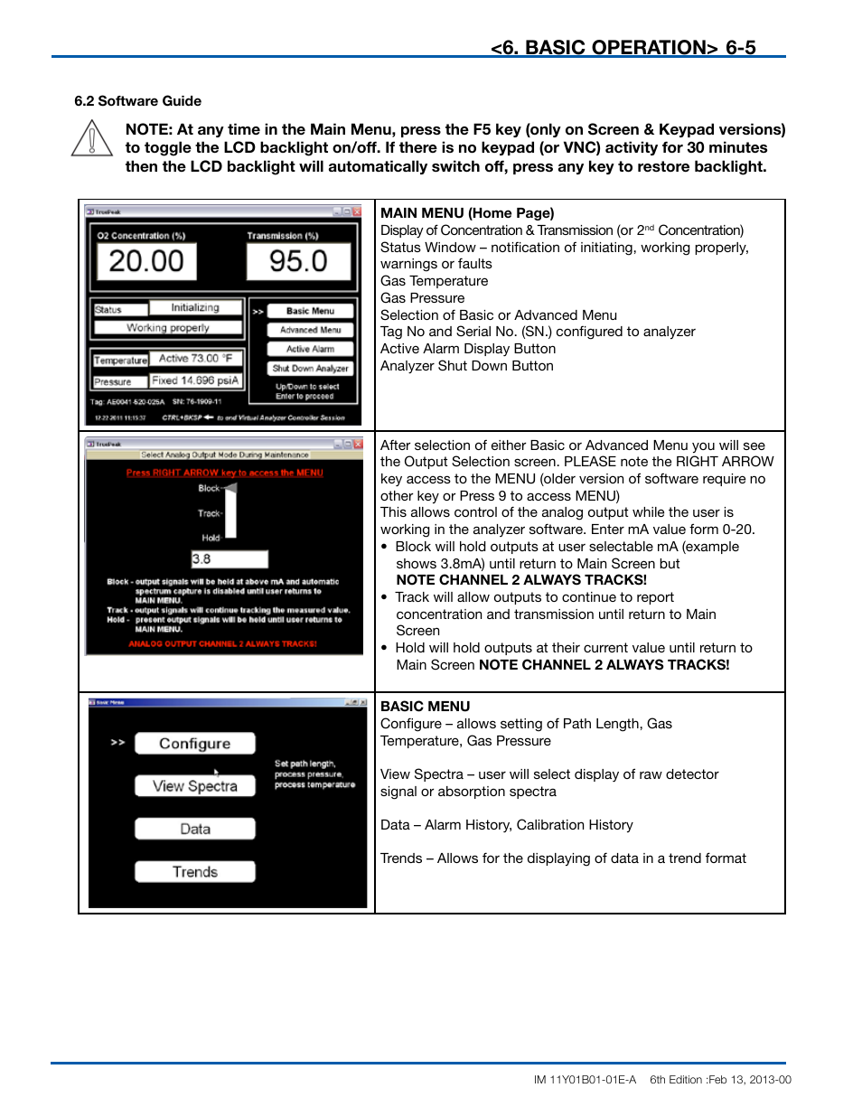 Basic operation | Yokogawa In-Situ Gas Analyzer TDLS200 User Manual | Page 61 / 144