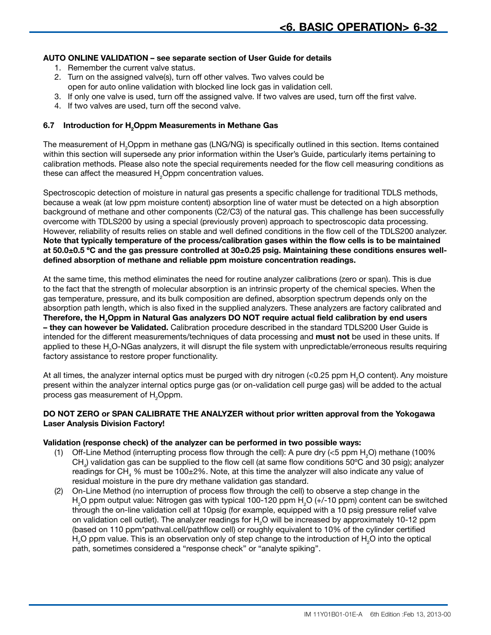 Basic operation | Yokogawa In-Situ Gas Analyzer TDLS200 User Manual | Page 88 / 144