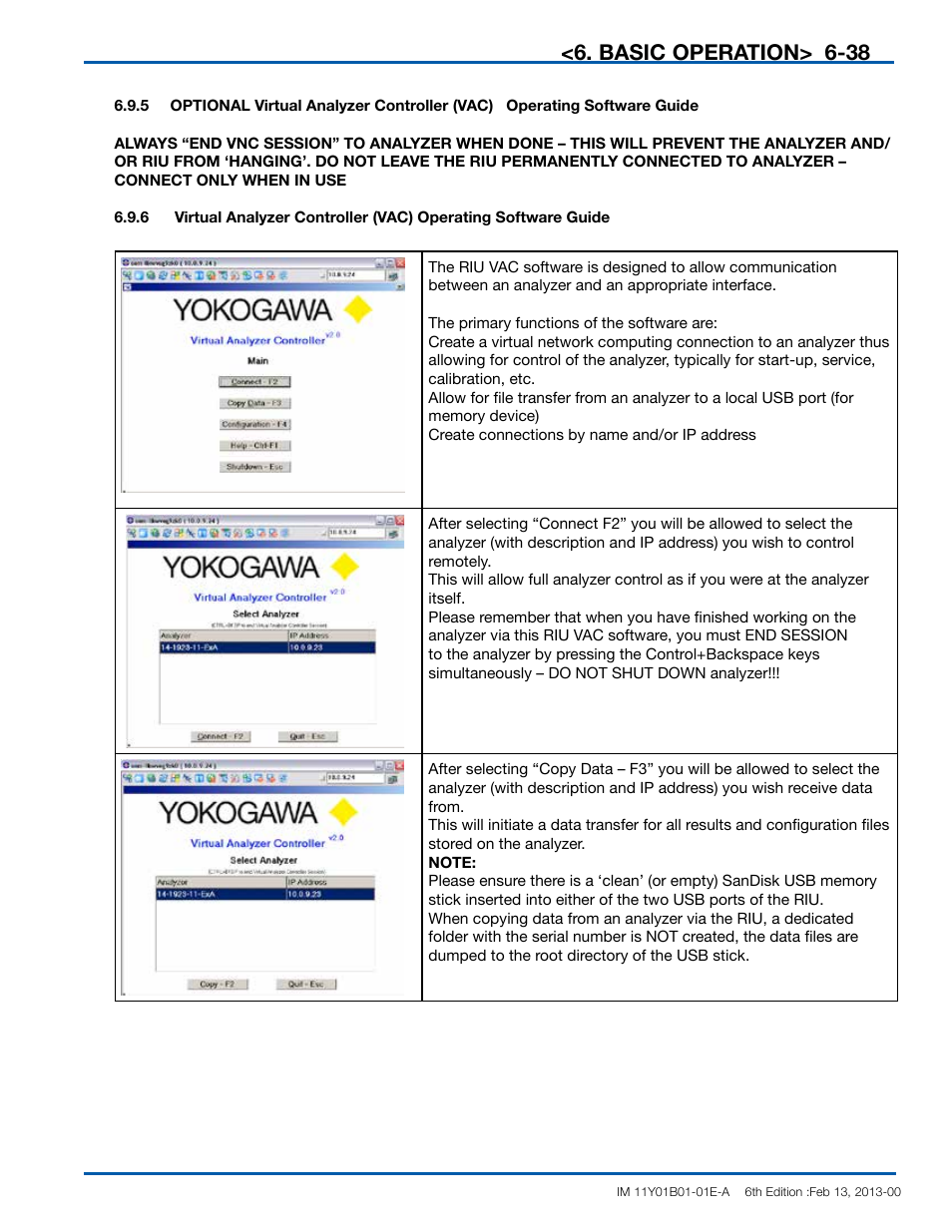 Basic operation | Yokogawa In-Situ Gas Analyzer TDLS200 User Manual | Page 94 / 144