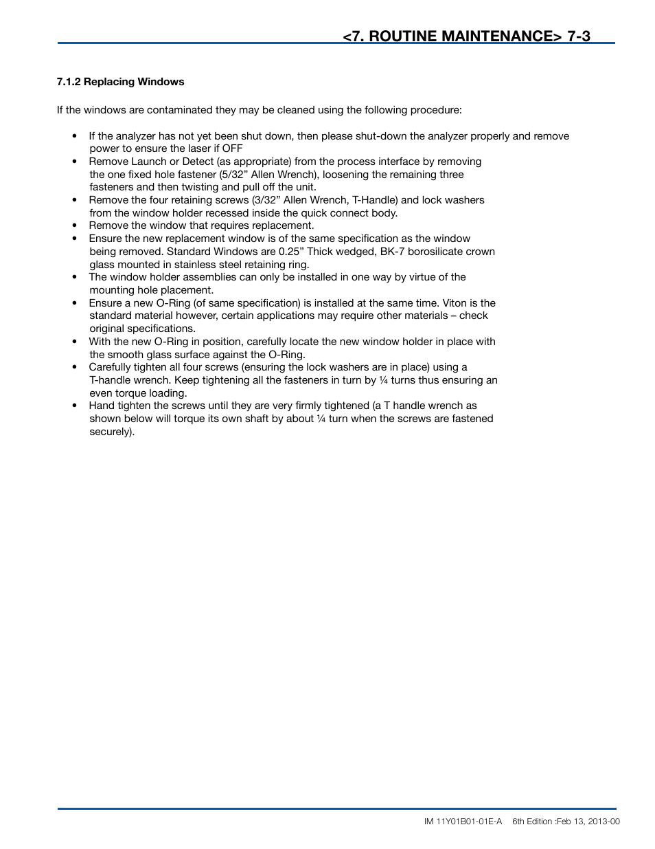 Routine maintenance | Yokogawa In-Situ Gas Analyzer TDLS200 User Manual | Page 99 / 144