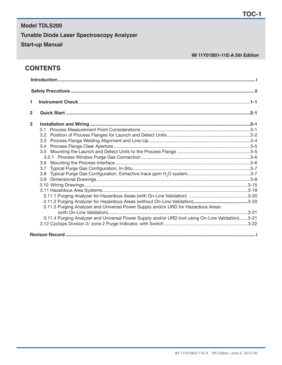 Yokogawa In-Situ Gas Analyzer TDLS200 User Manual | Page 7 / 40