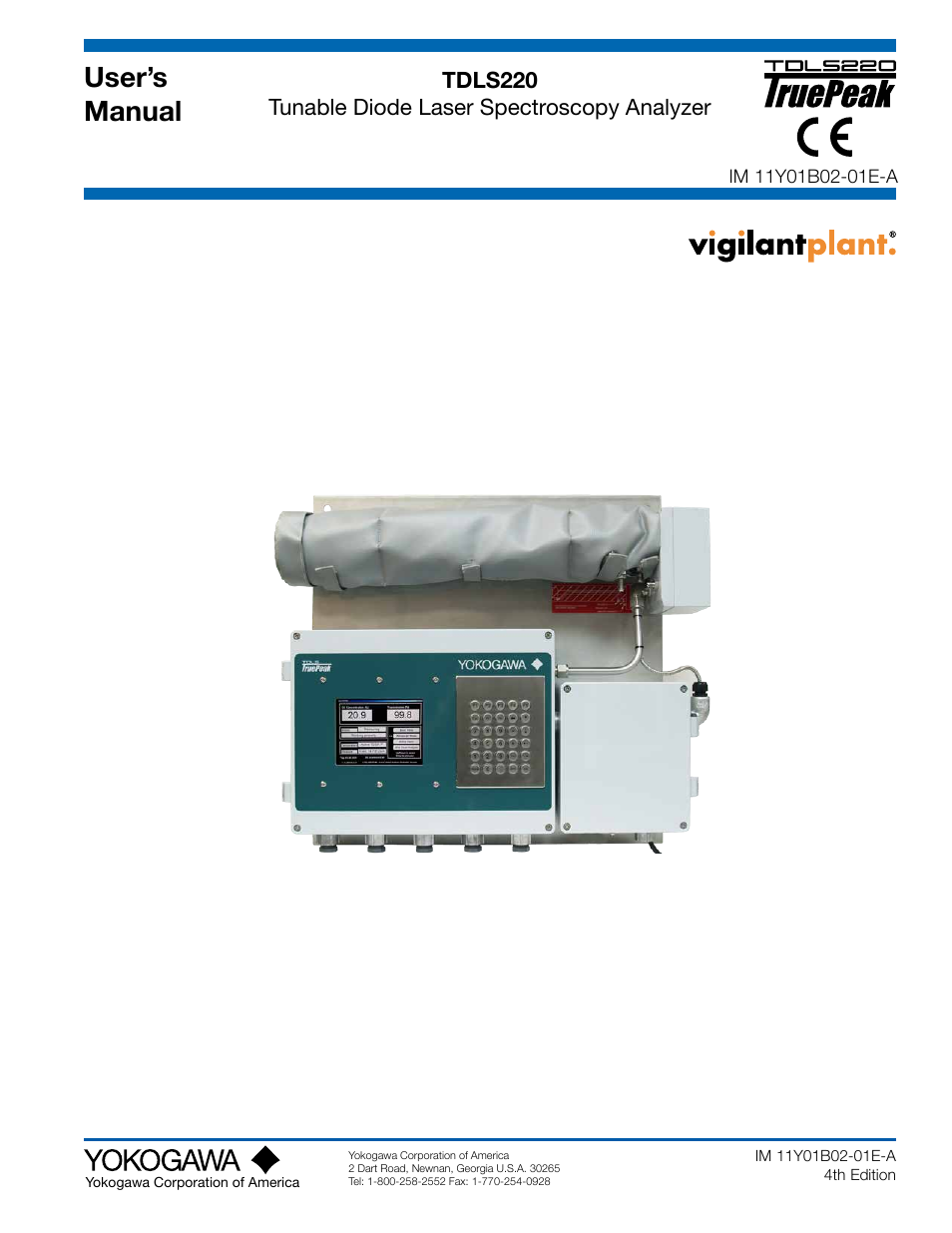 Yokogawa Extractive Oxygen Gas Analyzer TDLS220 User Manual | 84 pages