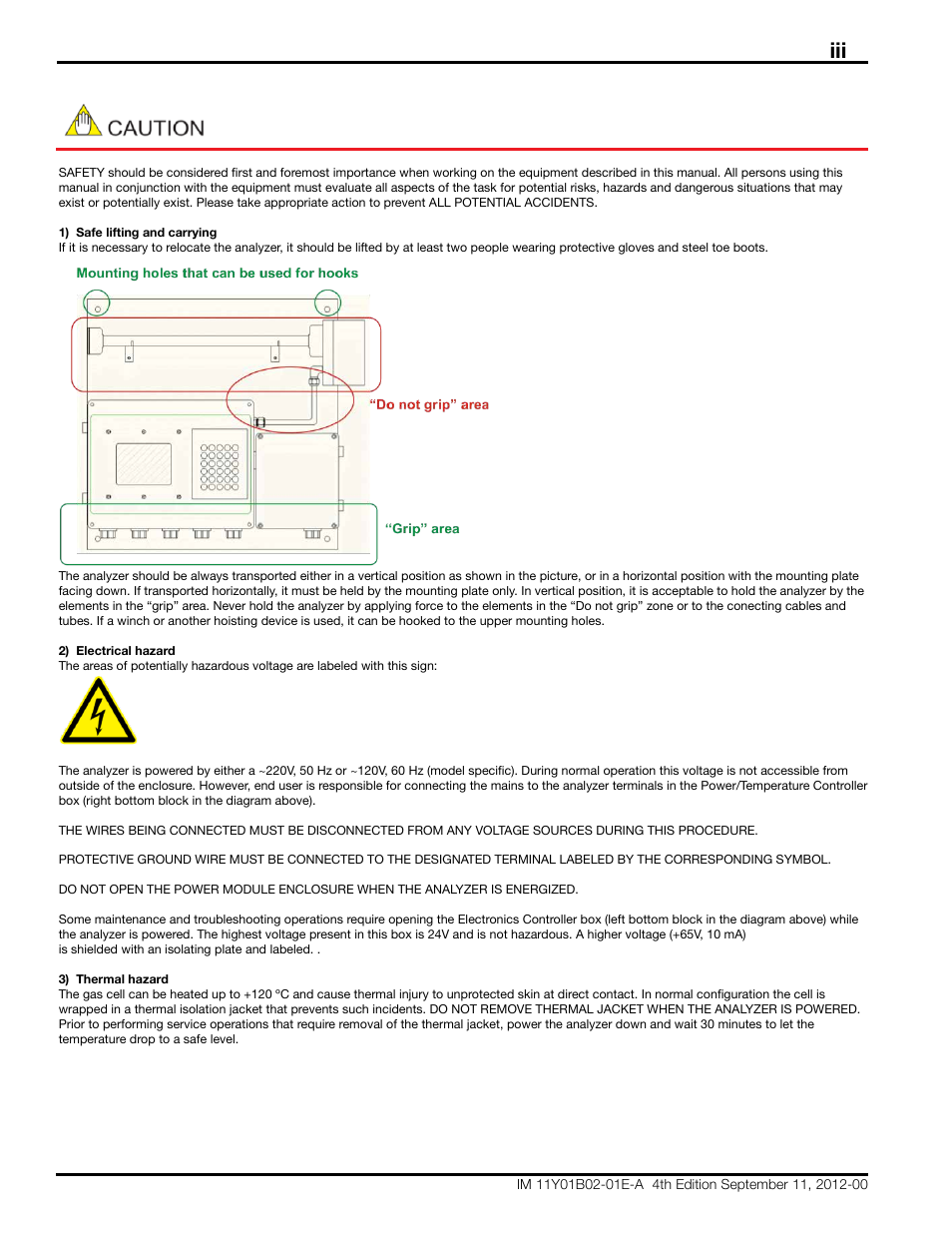 Yokogawa Extractive Oxygen Gas Analyzer TDLS220 User Manual | Page 4 / 84