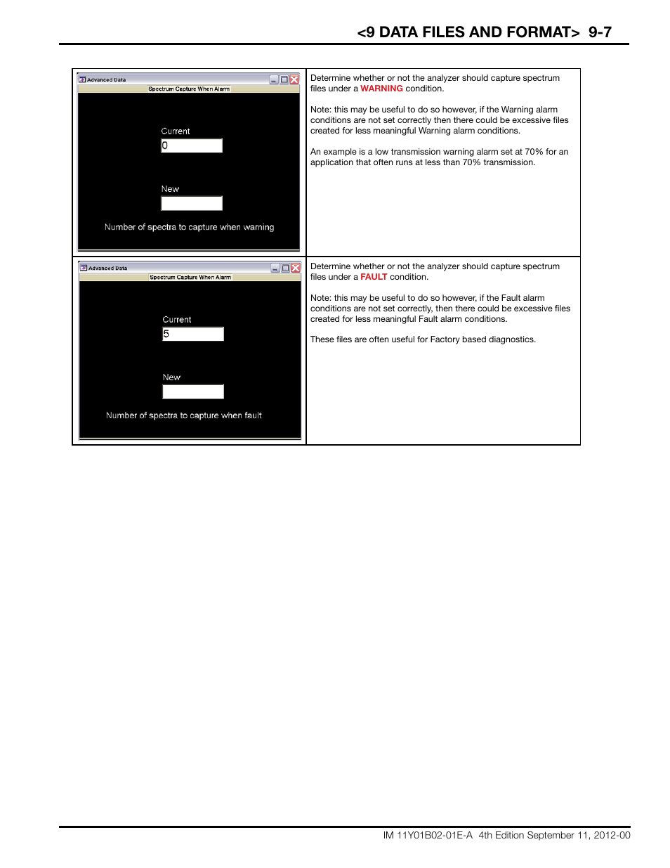 9 data files and format> 9-7 | Yokogawa Extractive Oxygen Gas Analyzer TDLS220 User Manual | Page 79 / 84